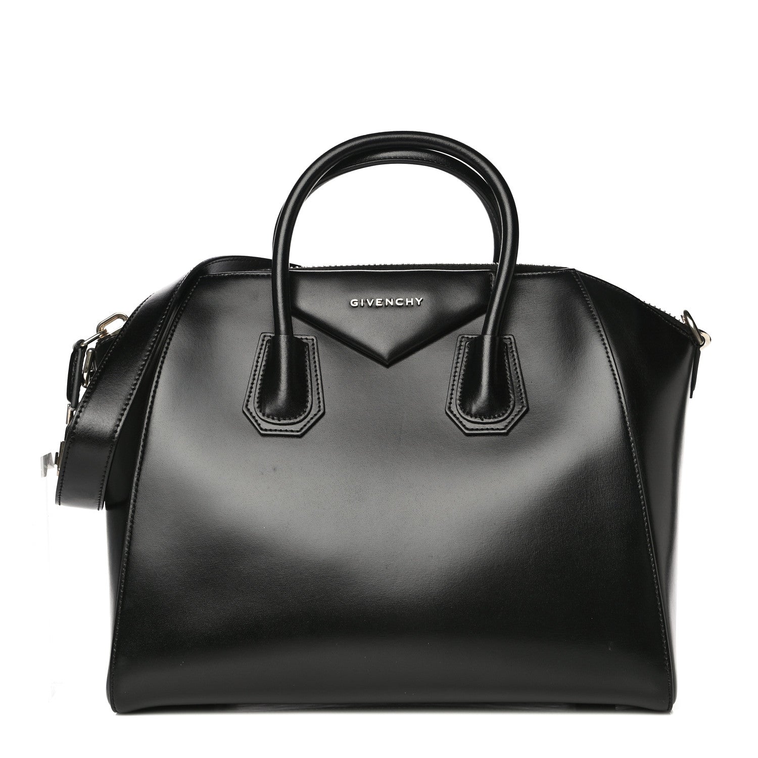 Givenchy Shiny Lord Calfskin Medium Antigona Black 1 of 17