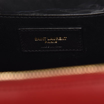 Saint Laurent Lambskin Matelasse Vicky Monogram Belt Bag Eros Red 7 of 8