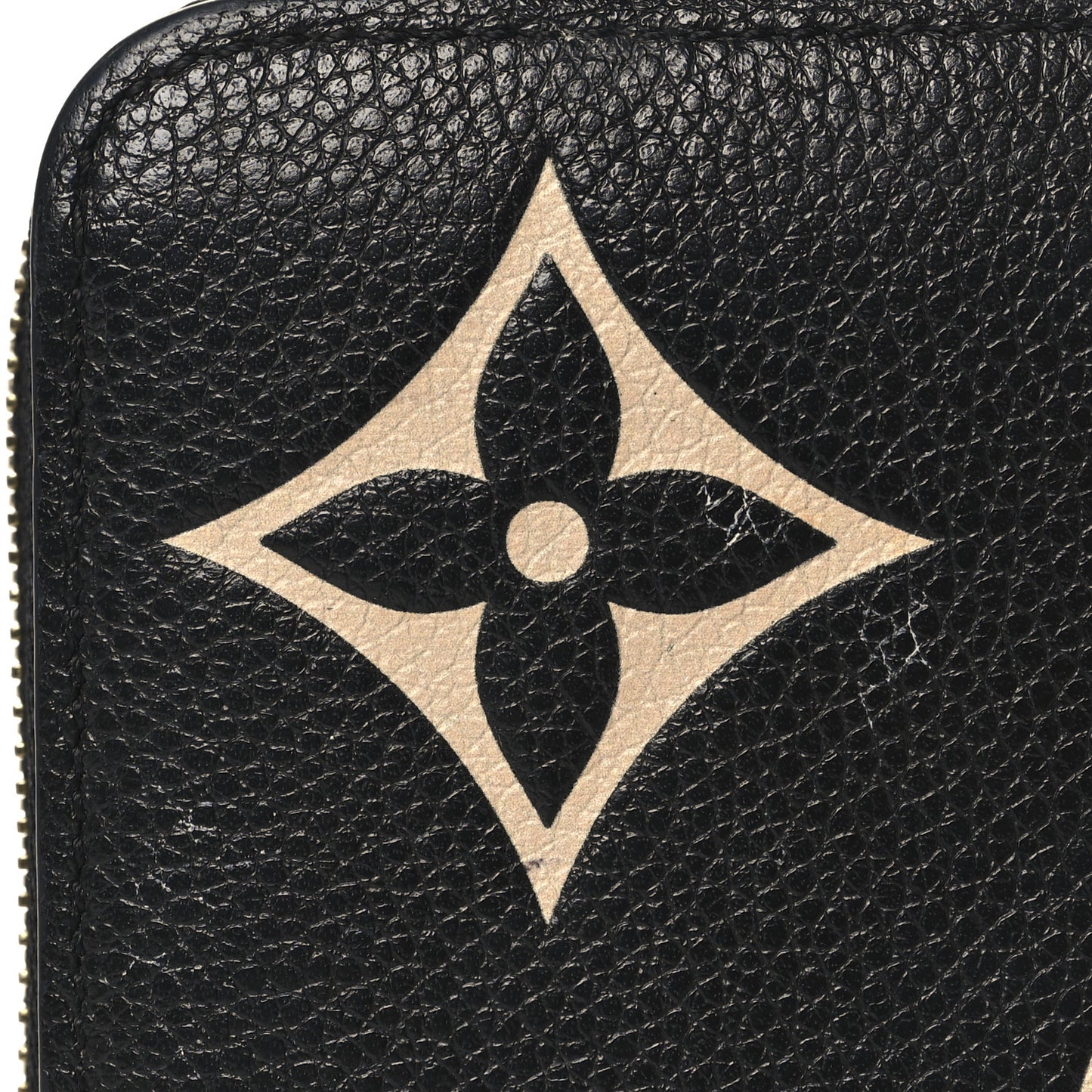 Empreinte Monogram Giant Zippy Wallet Black Beige