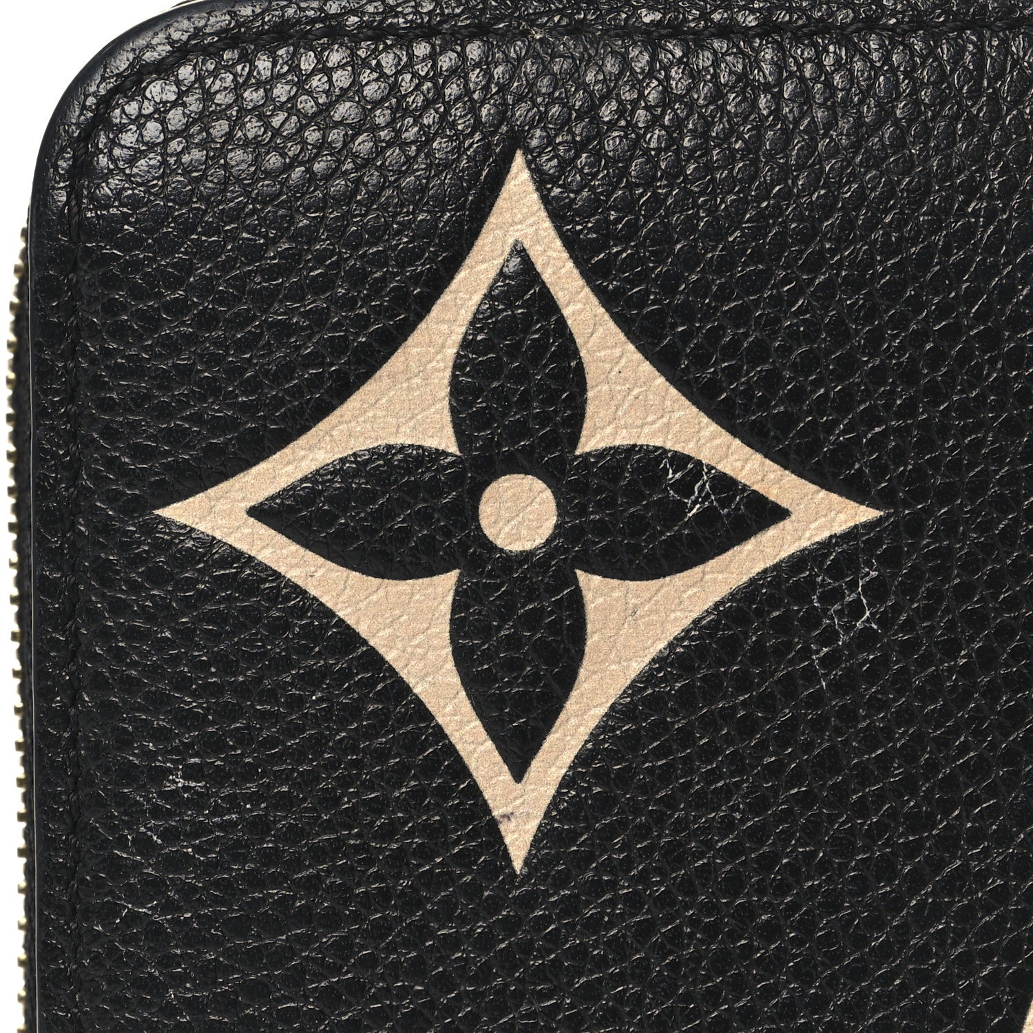 Louis Vuitton Empreinte Monogram Giant Zippy Wallet Black Beige 8 of 9