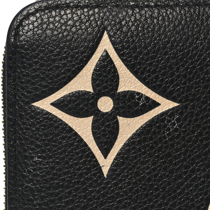 Louis Vuitton Empreinte Monogram Giant Zippy Wallet Black Beige 8 of 9