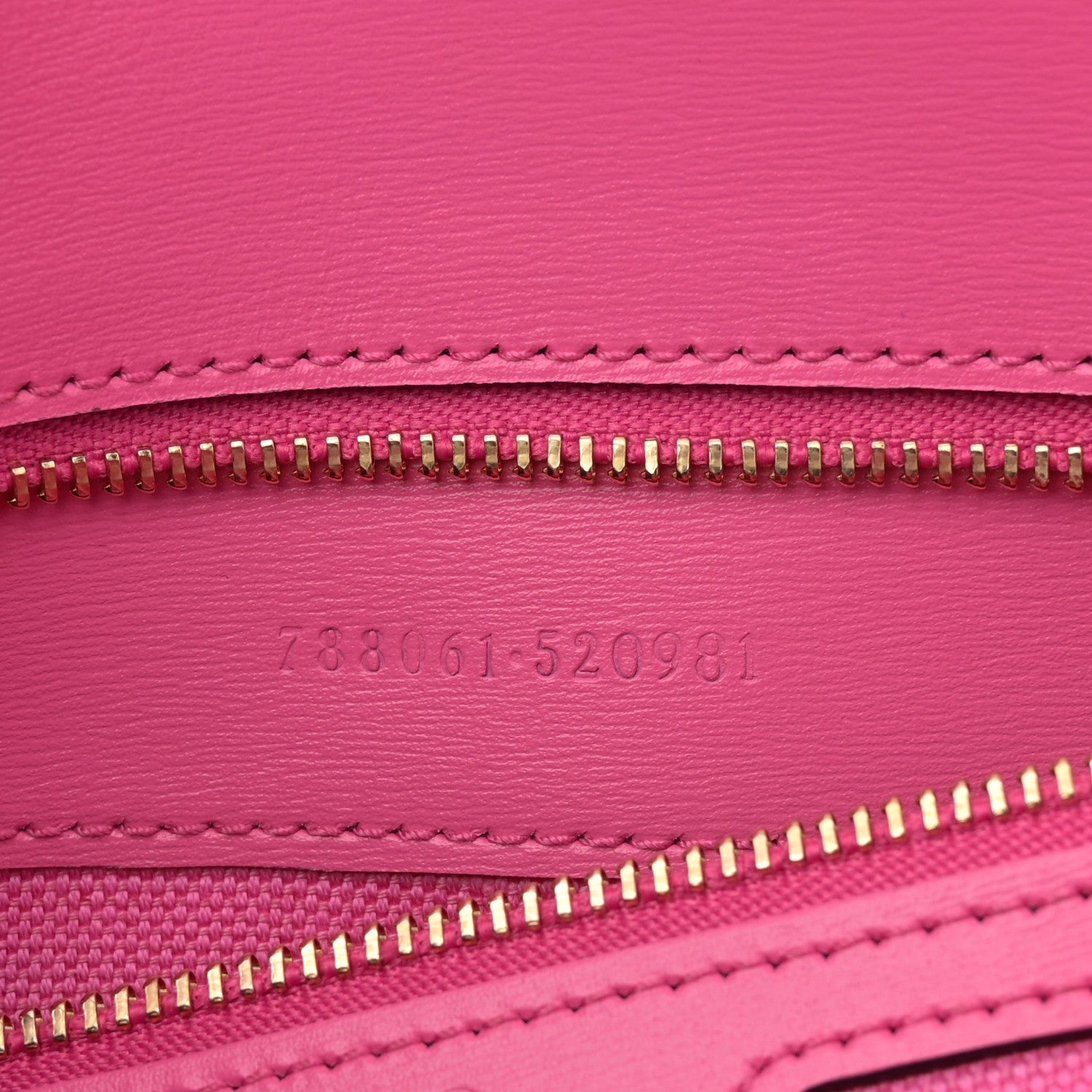 Gucci GG Monogram Textured Dollar Calfskin Small Luce Shoulder Bag Pink 7 of 12