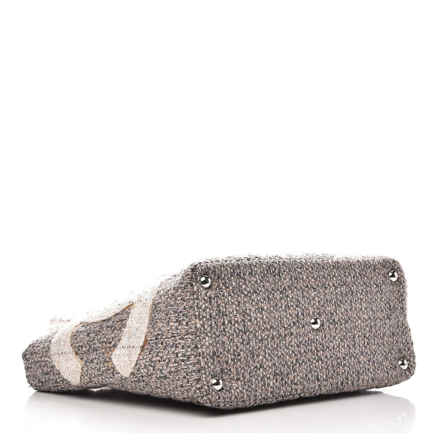 Tweed Quilted Large Cambon Tote Grey