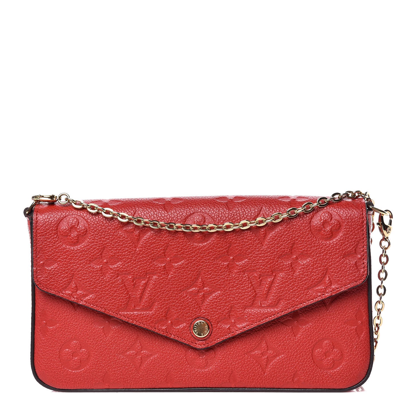 Empreinte Pochette Felicie Chain Wallet Cherry