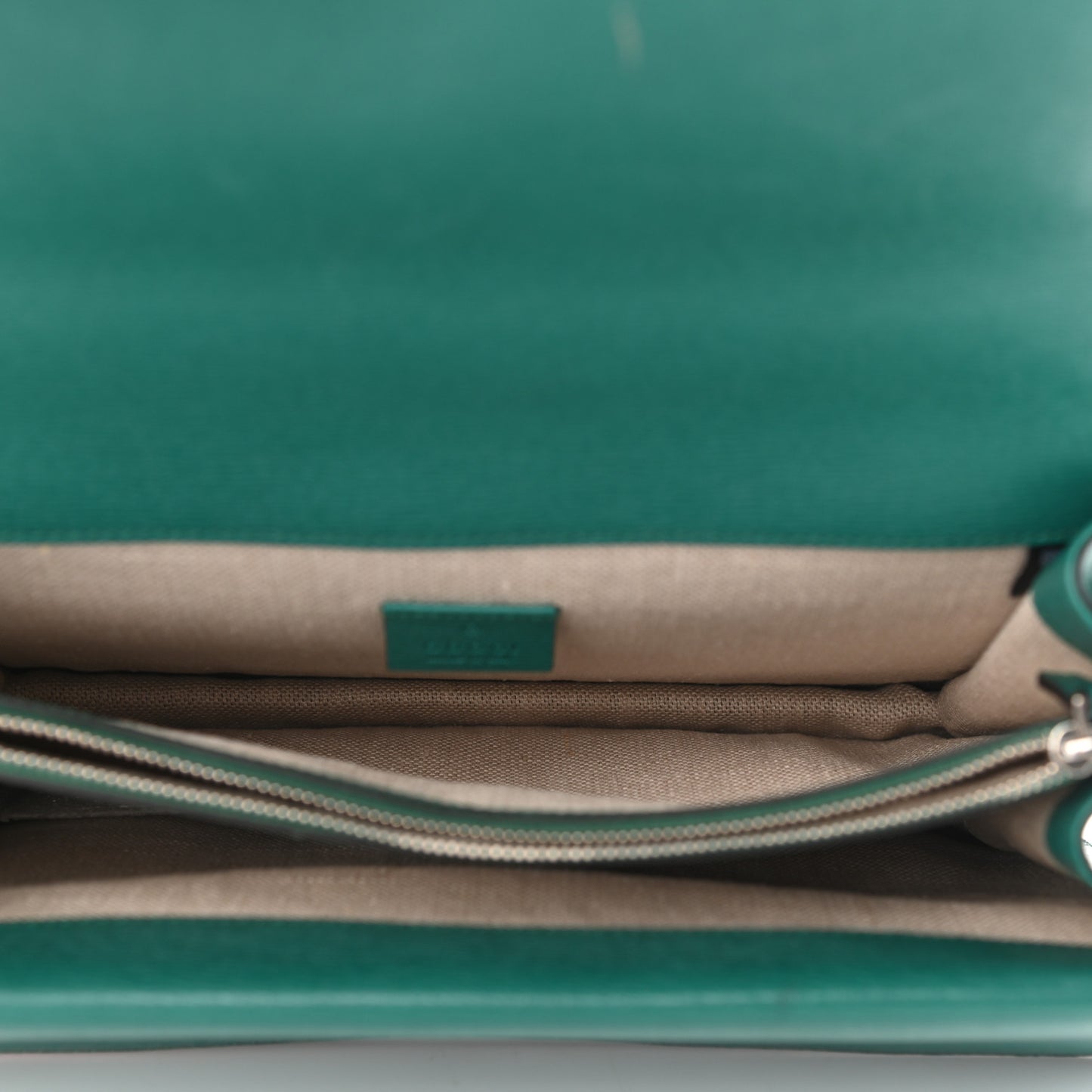 Calfskin Blooms Print Medium Dionysus Shoulder Bag Bright Emerald Multicolor