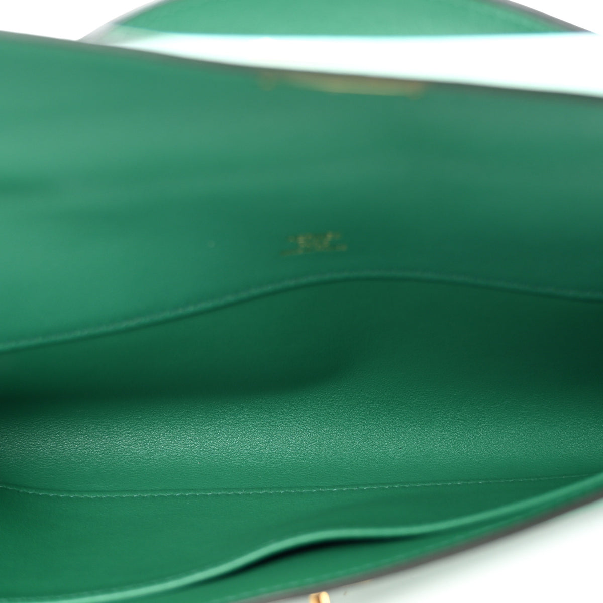 Hermes Swift Kelly Cut Clutch Pochette Vert Vertigo 5 of 7