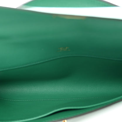Hermes Swift Kelly Cut Clutch Pochette Vert Vertigo 5 of 7