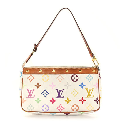 Louis Vuitton Monogram Multicolor Pochette Accessories White 1 of 10
