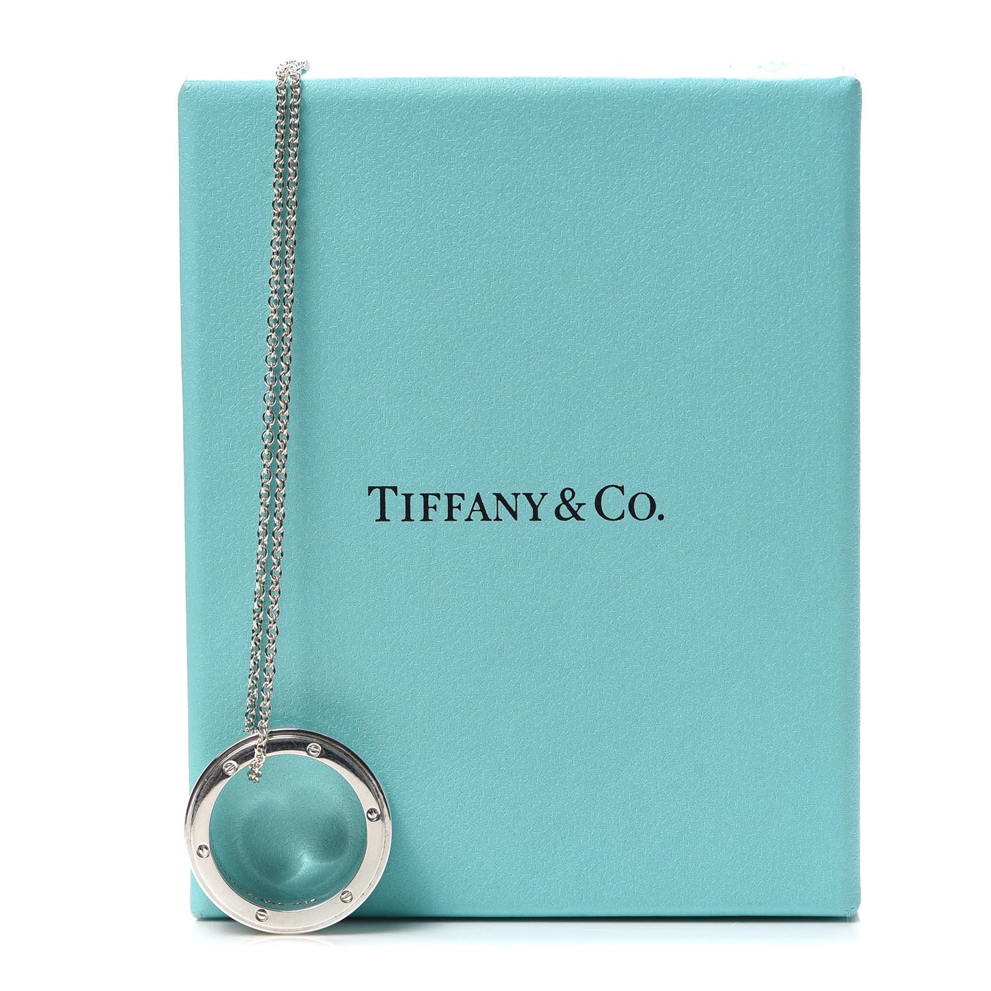 Sterling Silver Open Ring Pendant Necklace