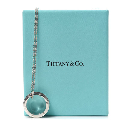 Tiffany Sterling Silver Open Ring Pendant Necklace 7 of 7