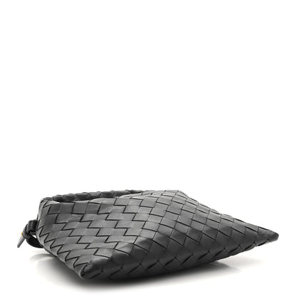 Bottega Veneta Calfskin Intrecciato Mini Hop Black 4 of 10