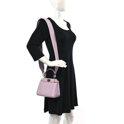 Fendi Nappa Apolo XS Peekaboo Iconic Satchel Anemone 2 of 9