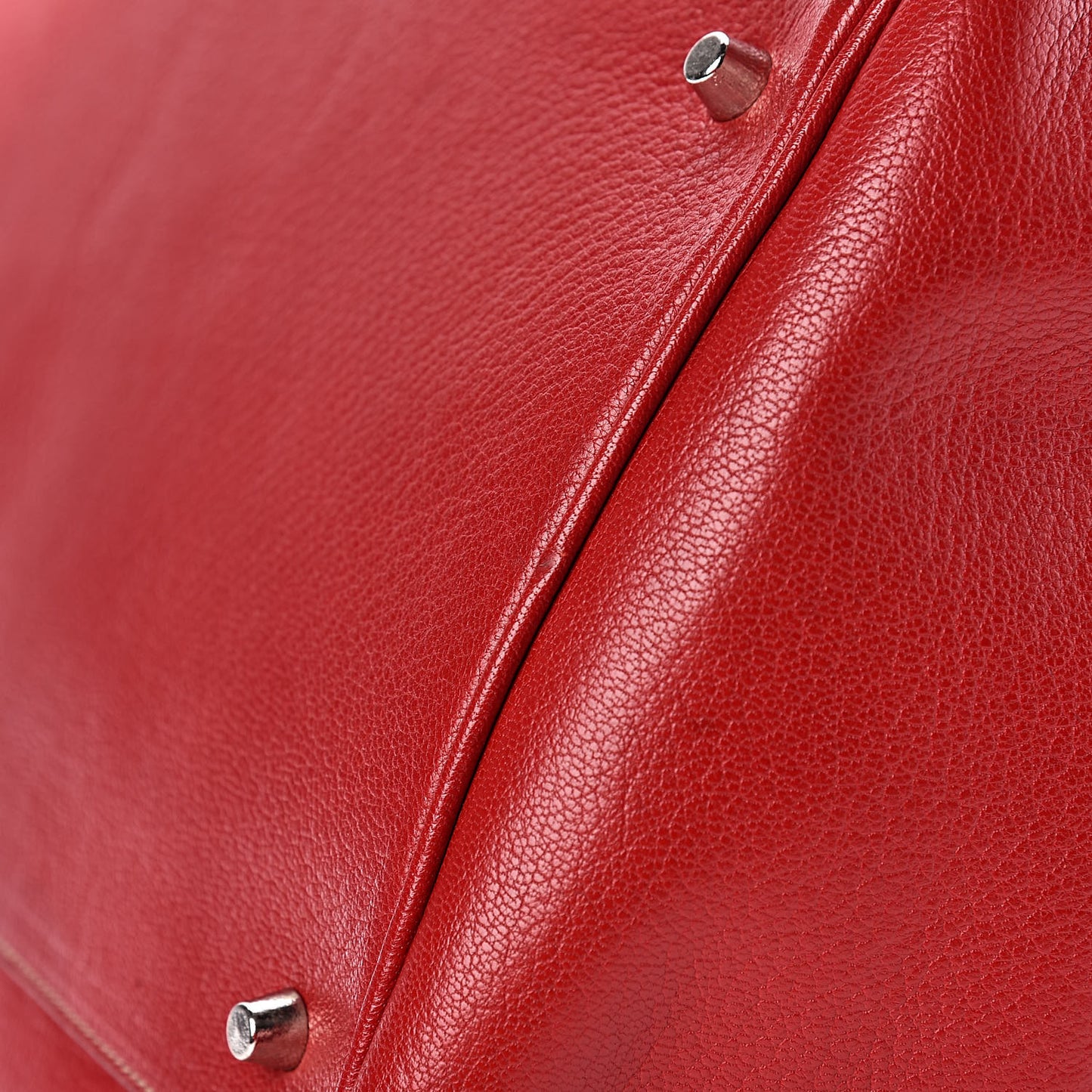 Goatskin Cerniera Doctor Bag Rubino