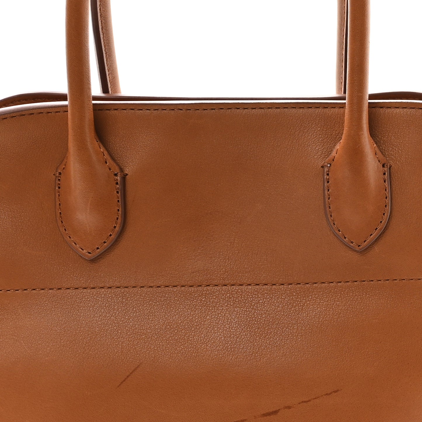 Polished Saddle Calfskin Soft Margaux 12 Cuir