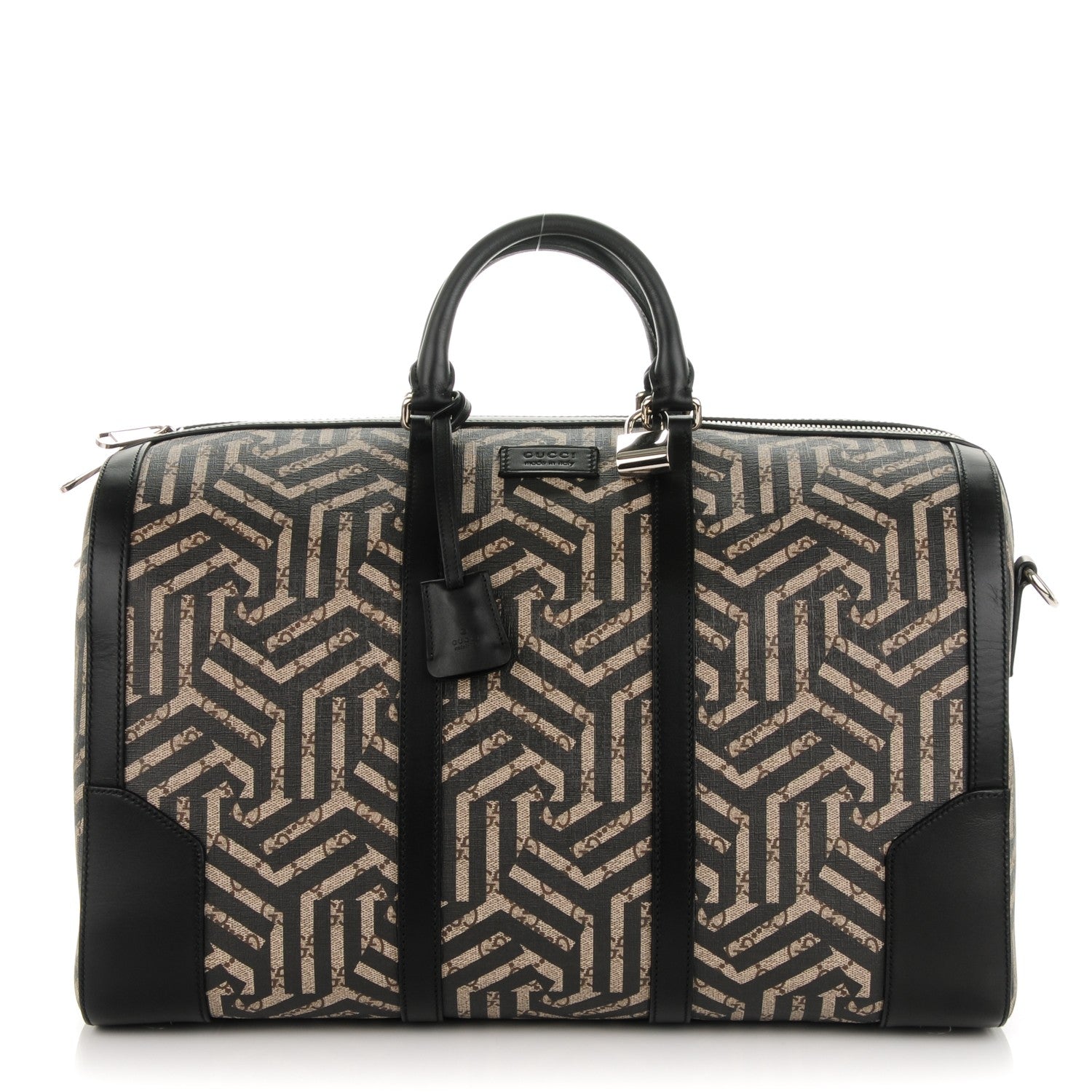Gucci GG Supreme Monogram Caleido Medium Duffle Black 1 of 7
