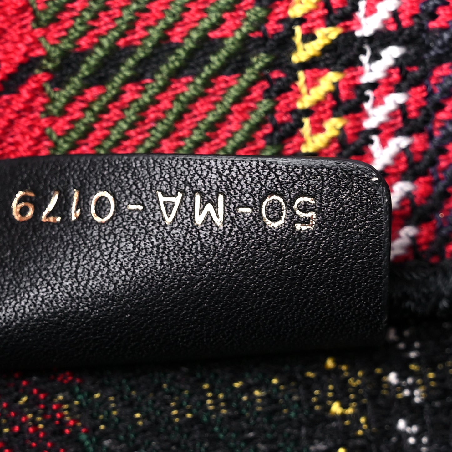 Canvas Embroidered Medium Tartan Check Book Tote Red Multicolor