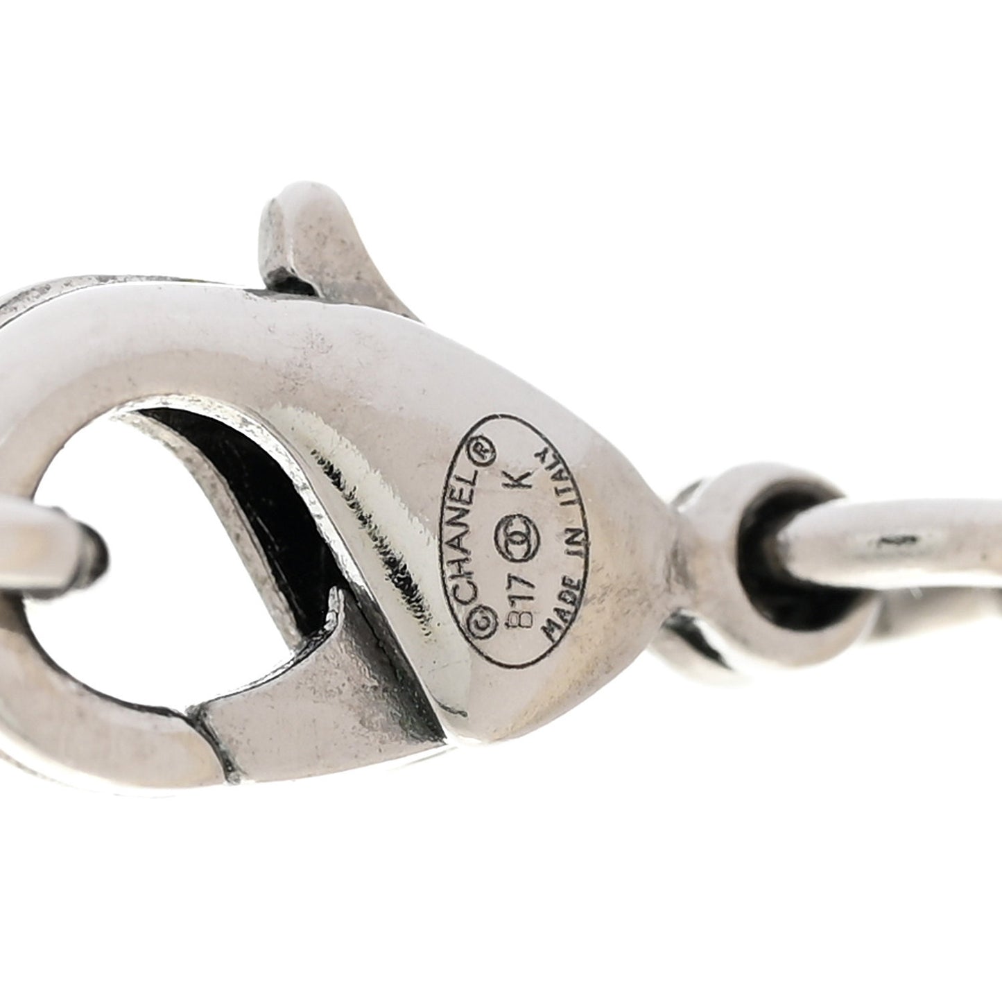 Ruthenium Crystal CC Moon Pendant Necklace
