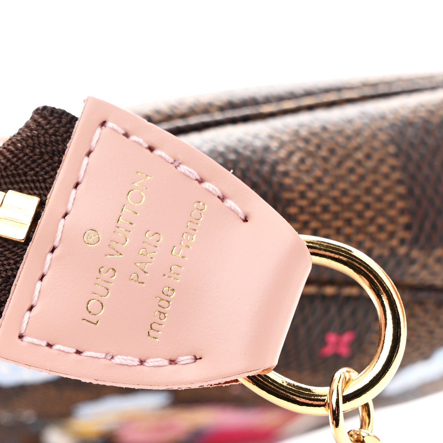 Louis Vuitton Damier Ebene 2020 Christmas Animation Big Wheel Mini Pochette Accessories Rose Ballerine 6 of 8