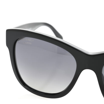 Chanel Acetate Polarized Square CC Sunglasses 5380 Black 7 of 7