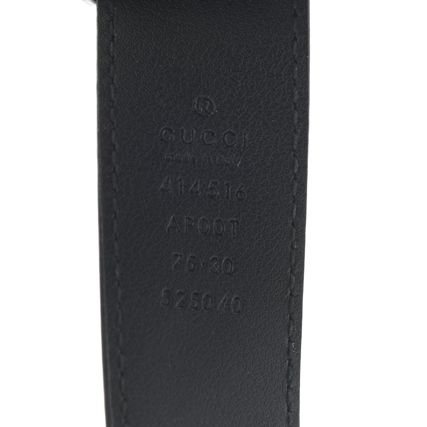 Calfskin Double G 30mm Belt 75 30 Black