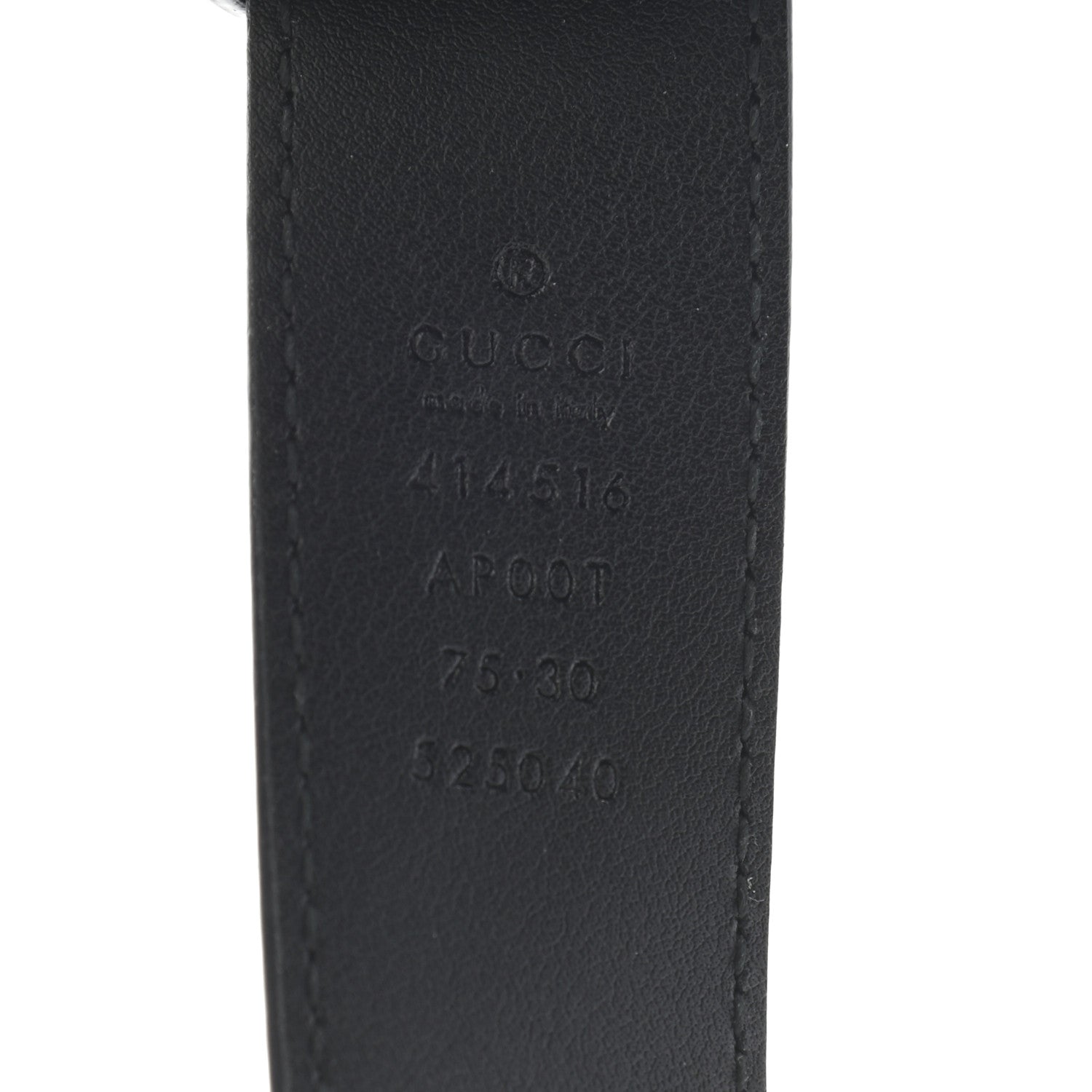 Gucci Calfskin Double G 30mm Belt 75 30 Black 5 of 6