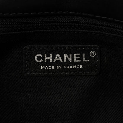 Chanel Calfskin Quilted Double Stitch Hamptons Clutch with Chain Black 5 of 8