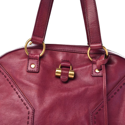 Saint Laurent Calfskin Oversized Muse Black Cherry 18 of 18