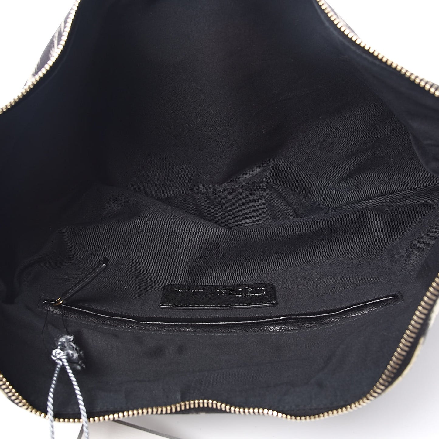 Silk Pony Print De Manta Clutch Black