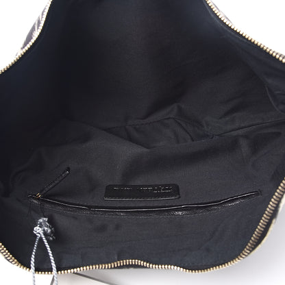 Alexander McQueen Silk Pony Print De Manta Clutch Black 5 of 7