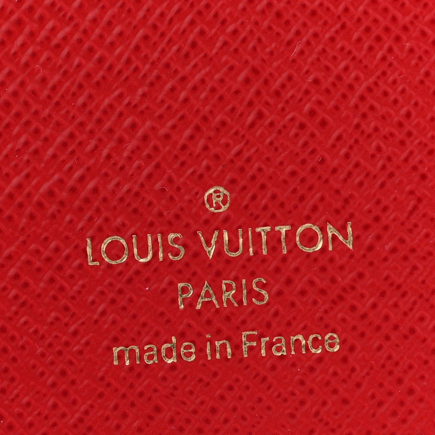 Louis Vuitton Damier Ebene Victorine Wallet Red 6 of 7