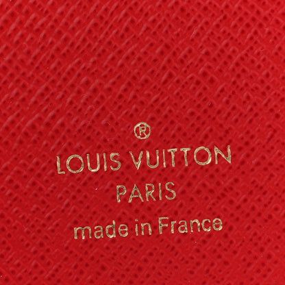 Louis Vuitton Damier Ebene Victorine Wallet Red 6 of 7