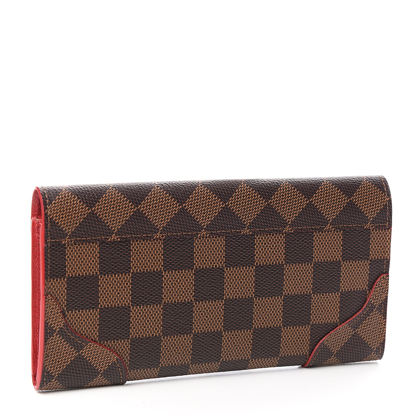 Damier Ebene Caissa Wallet Cherry