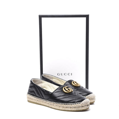 Gucci Nappa Matelasse GG Marmont Espadrilles 37 Black 11 of 11