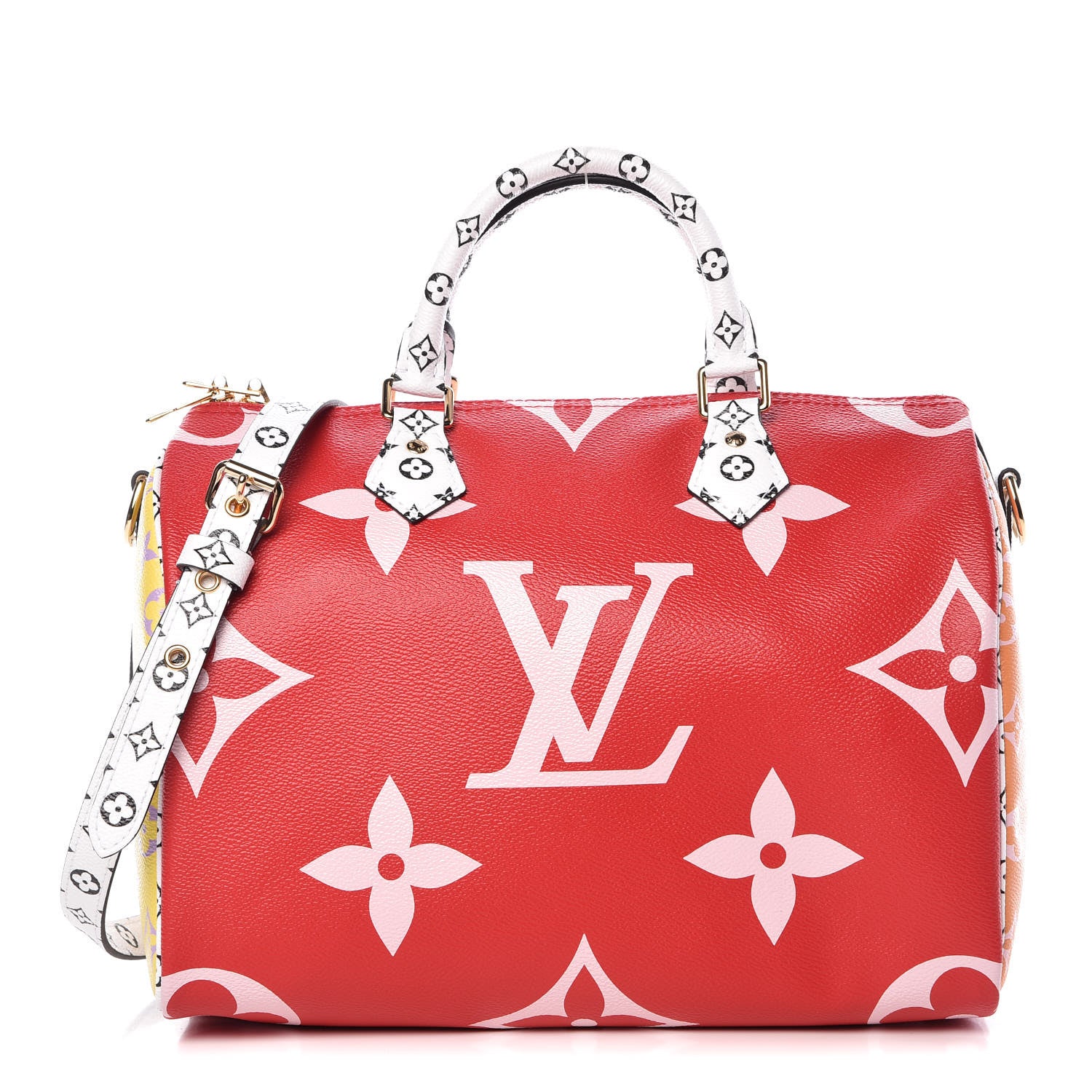 Louis Vuitton Monogram Giant Speedy Bandouliere 30 Rouge 1 of 11