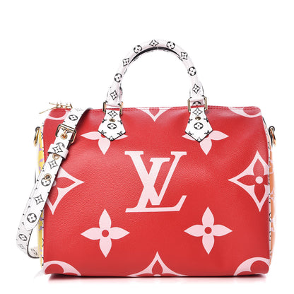 Louis Vuitton Monogram Giant Speedy Bandouliere 30 Rouge 1 of 11