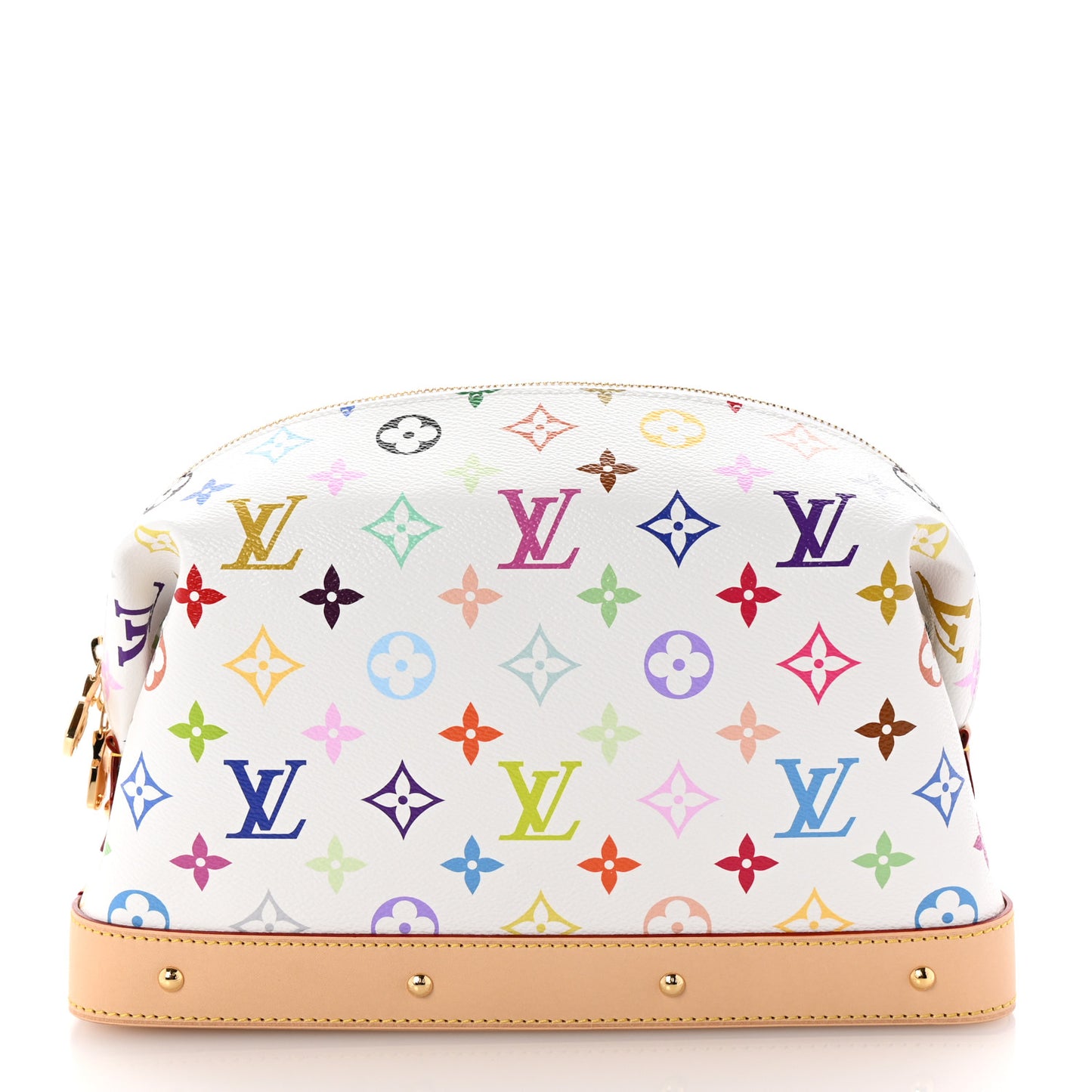 LV x TM Monogram Multicolor Cosmetic Pouch GM White