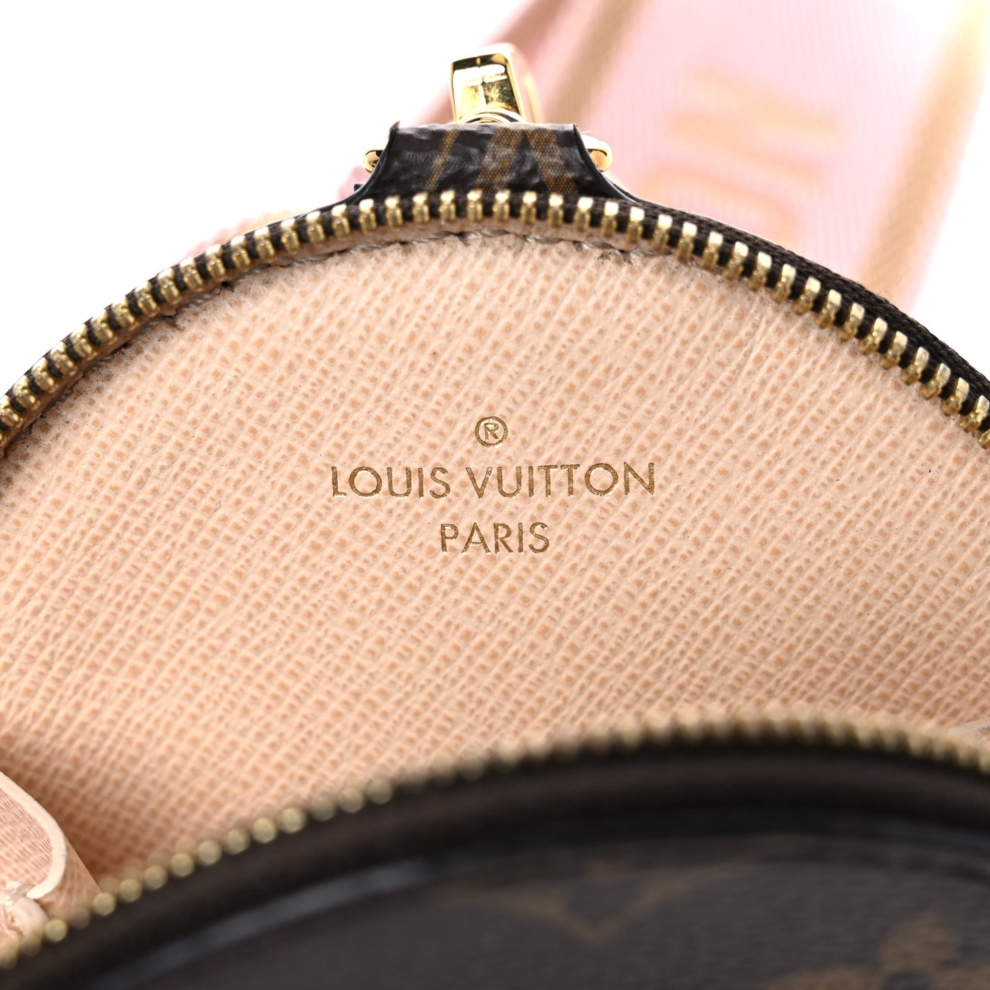 Monogram Multi Pochette Accessories Bandouliere Shoulder Strap Rose Clair