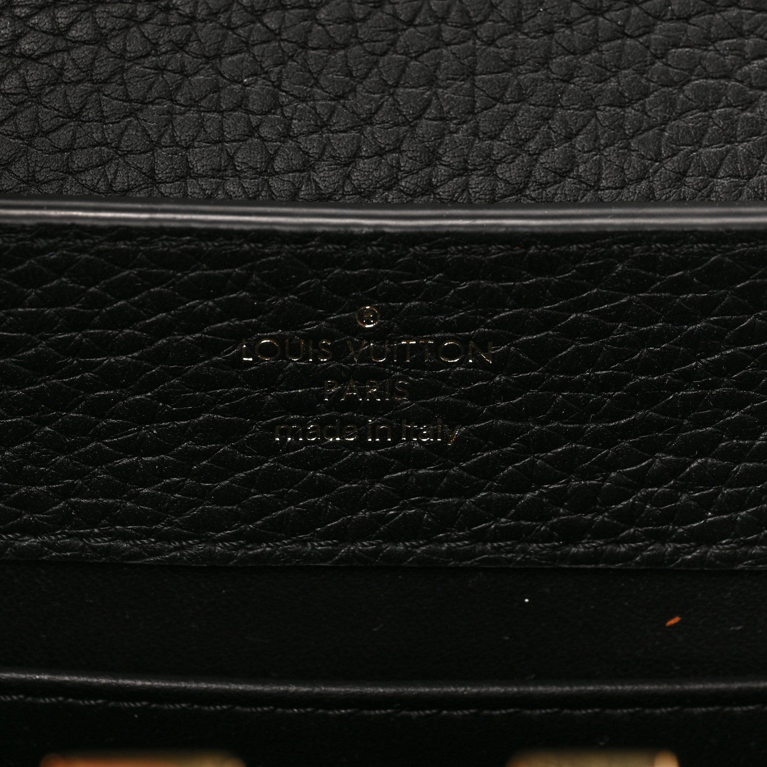 Louis Vuitton Taurillon Mini Capucines Black 6 of 8