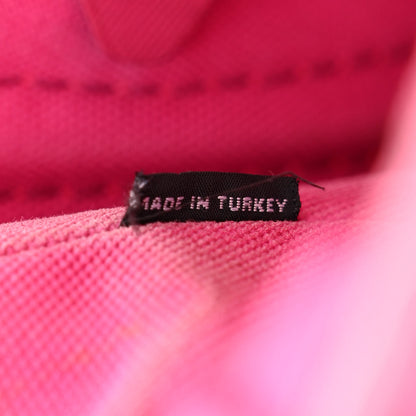 Prada Denim Small Canapa Logo Tote Peonia 8 of 20