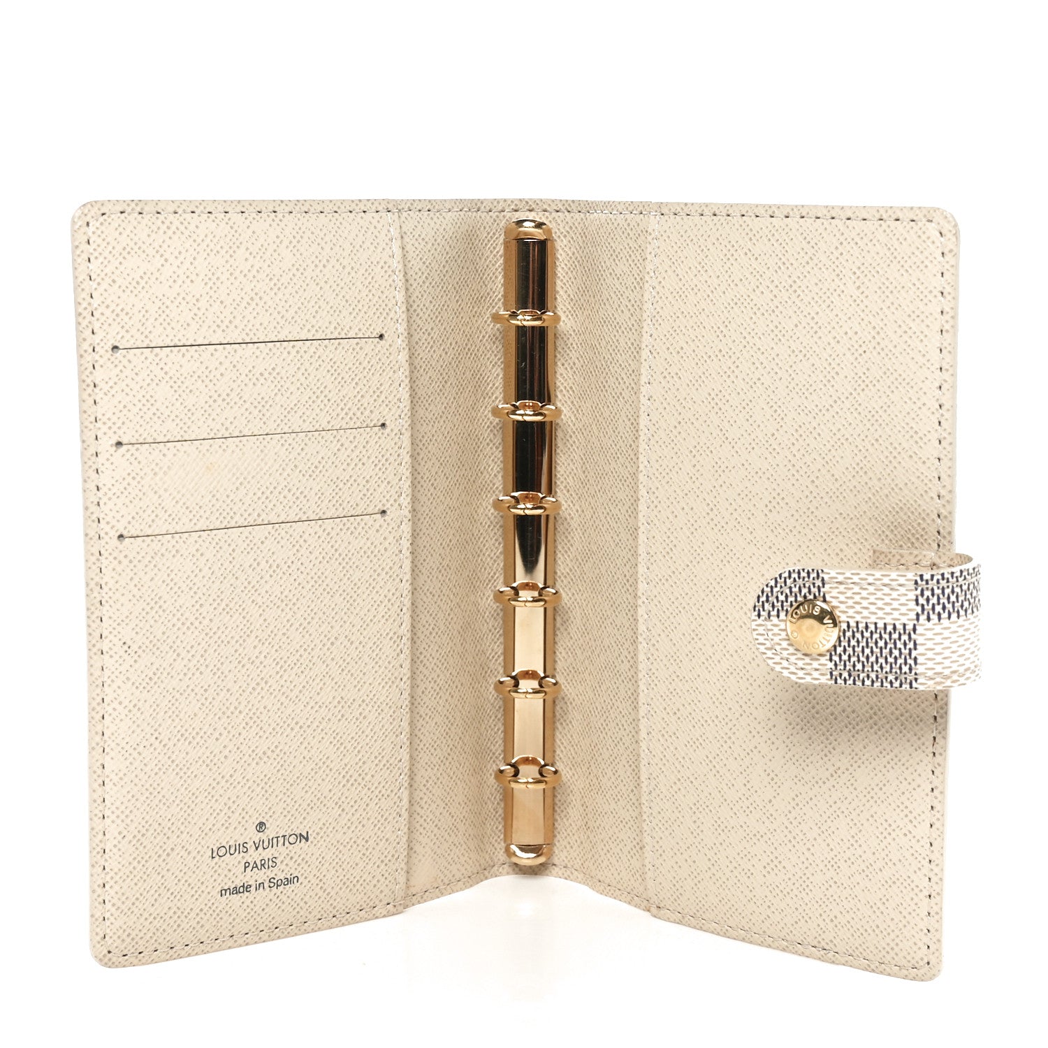 Louis Vuitton Damier Azur Small Ring Agenda Cover 5 of 6