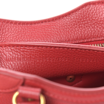 Balenciaga Grained Calfskin Neo Classic Gold Hardware Nano City Crossbody Medium Red 7 of 10
