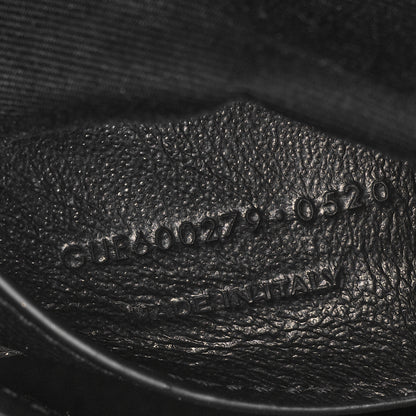 Saint Laurent Sheepskin Matelasse Chevron Monogram Medium College Bag Black 7 of 11