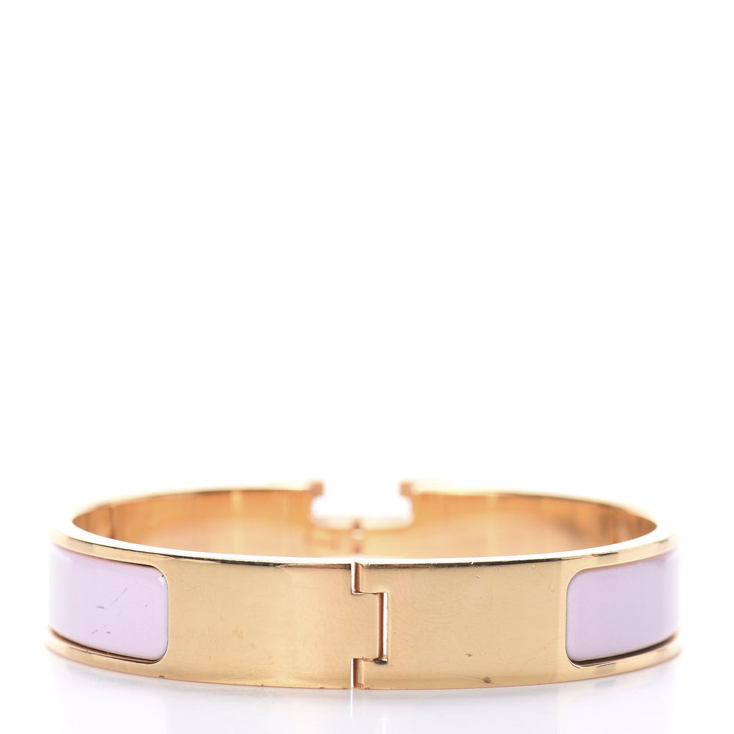 Enamel Narrow Clic Clac H Bracelet PM Rose Dragee