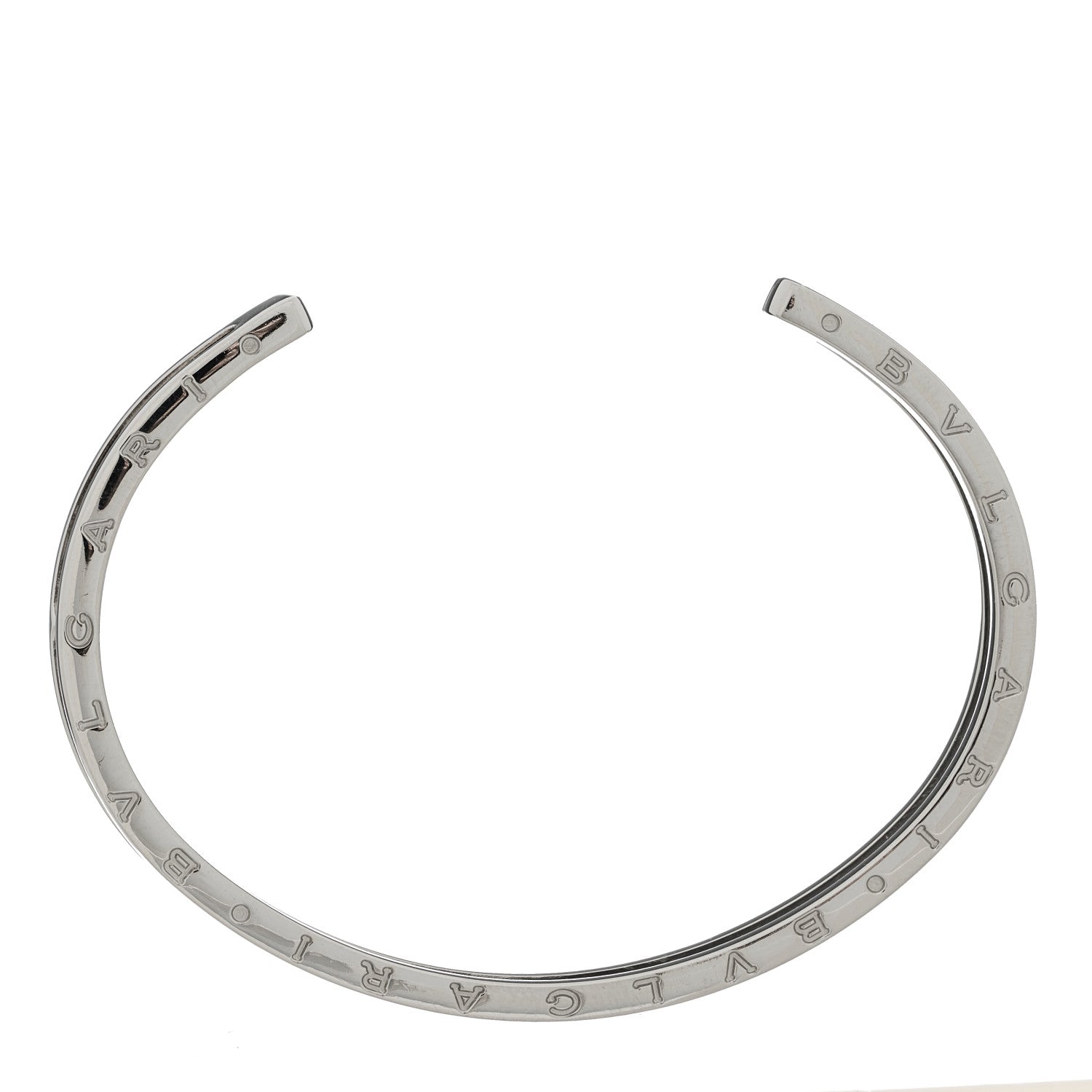 Bulgari 18K Rose Gold Stainless Steel B.Zero1 Cuff Bracelet S 4 of 4