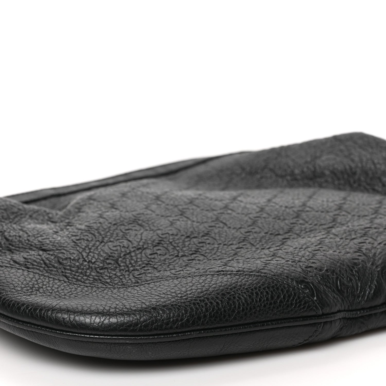 Gucci Guccissima Large Half Moon Hobo Black 8 of 9