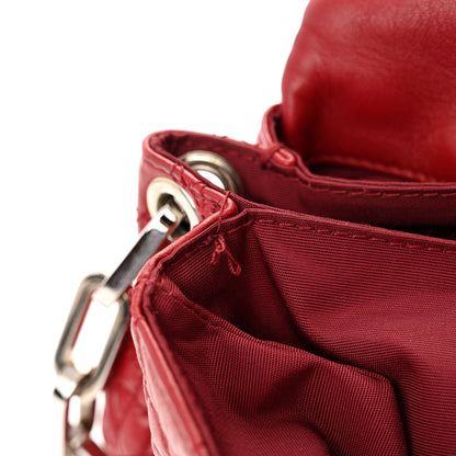 Christian Dior Lambskin Cannage Medium New Lock Flap Red 12 of 14