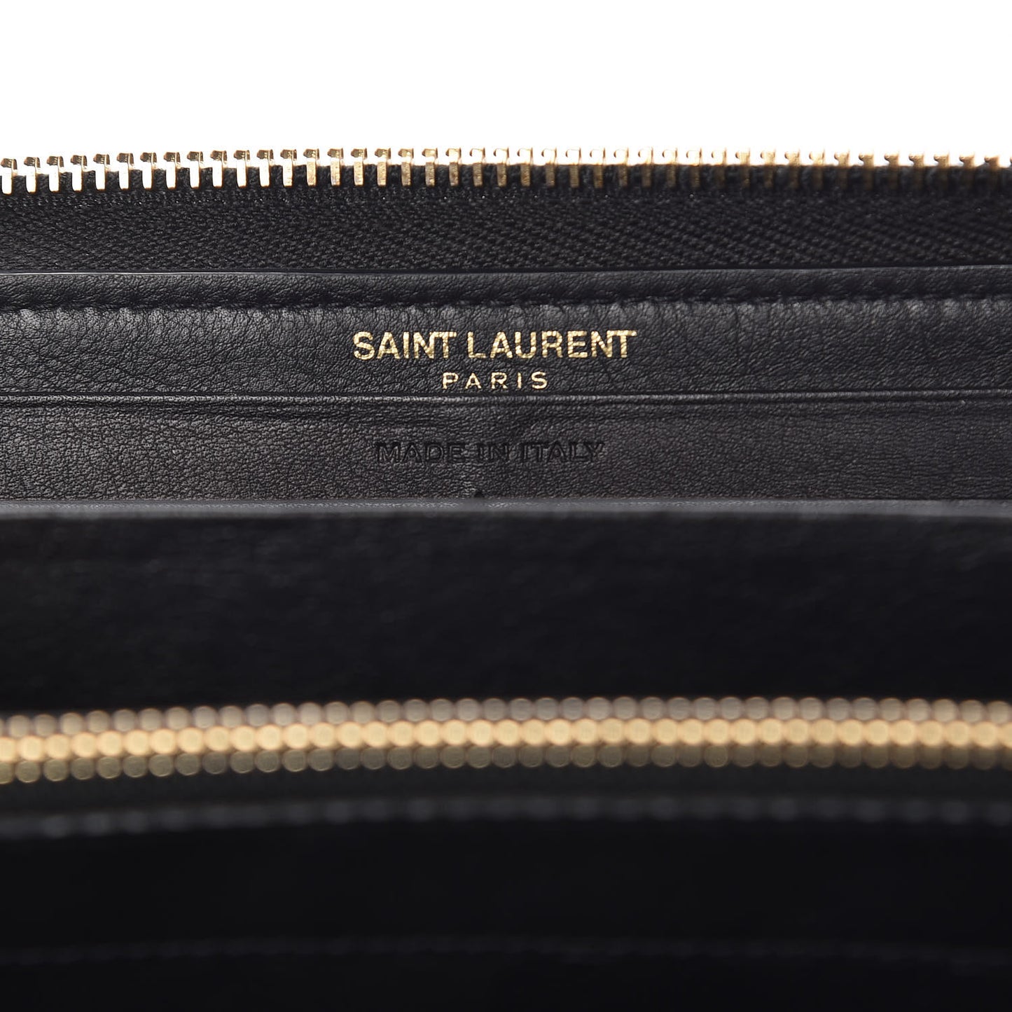 Calfskin Monogram Zip Around Wallet Black