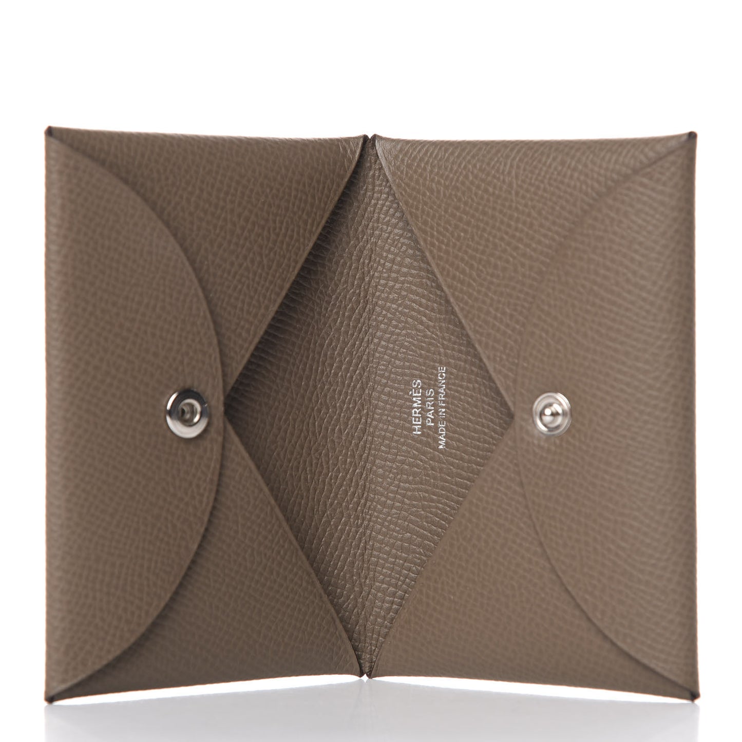 Epsom Calvi Card Case Etoupe
