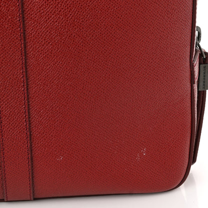 Burberry Textured Calfskin Small Newberg Briefcase Red 10 of 10