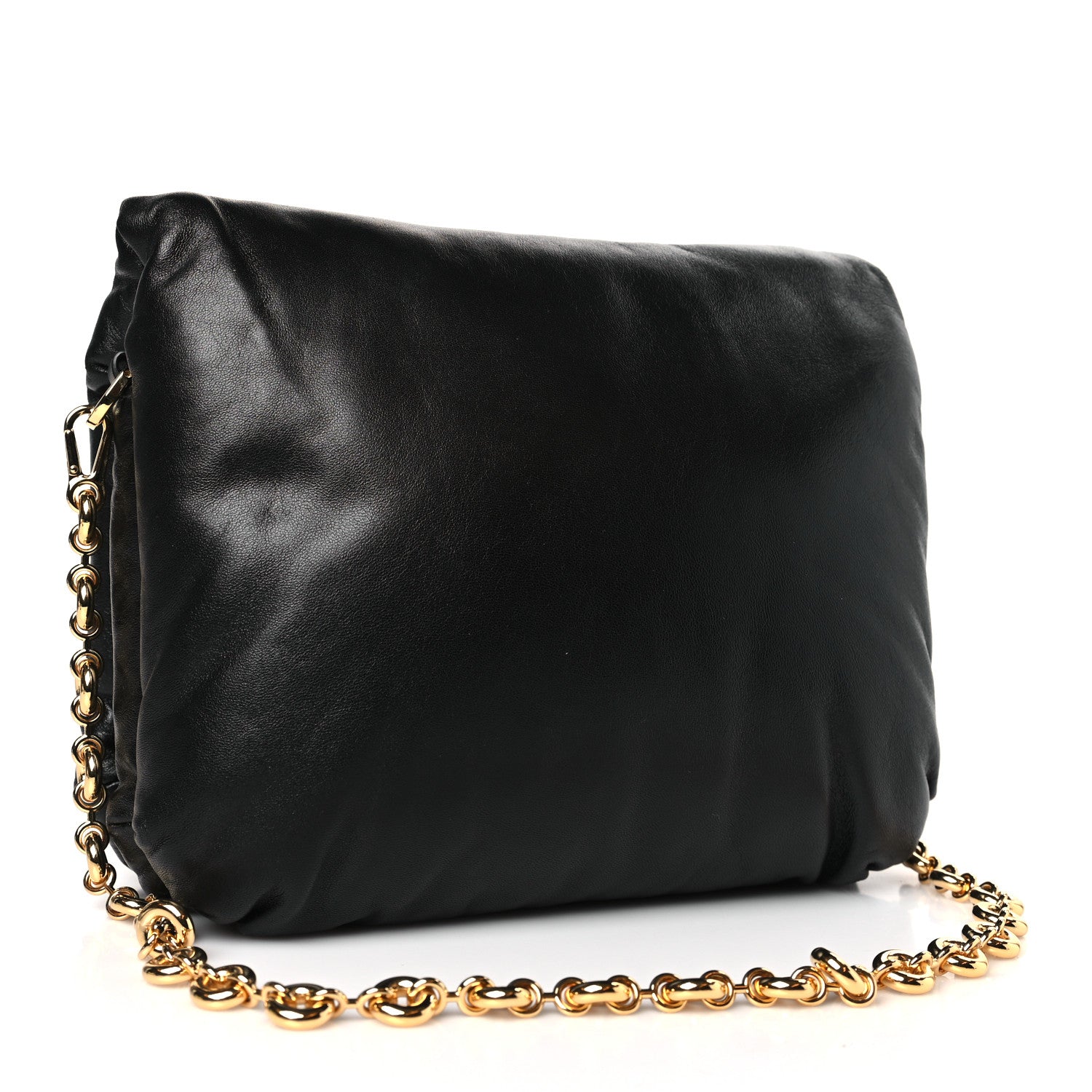 Loewe Lambskin Small Goya Puffer Bag Black 3 of 9